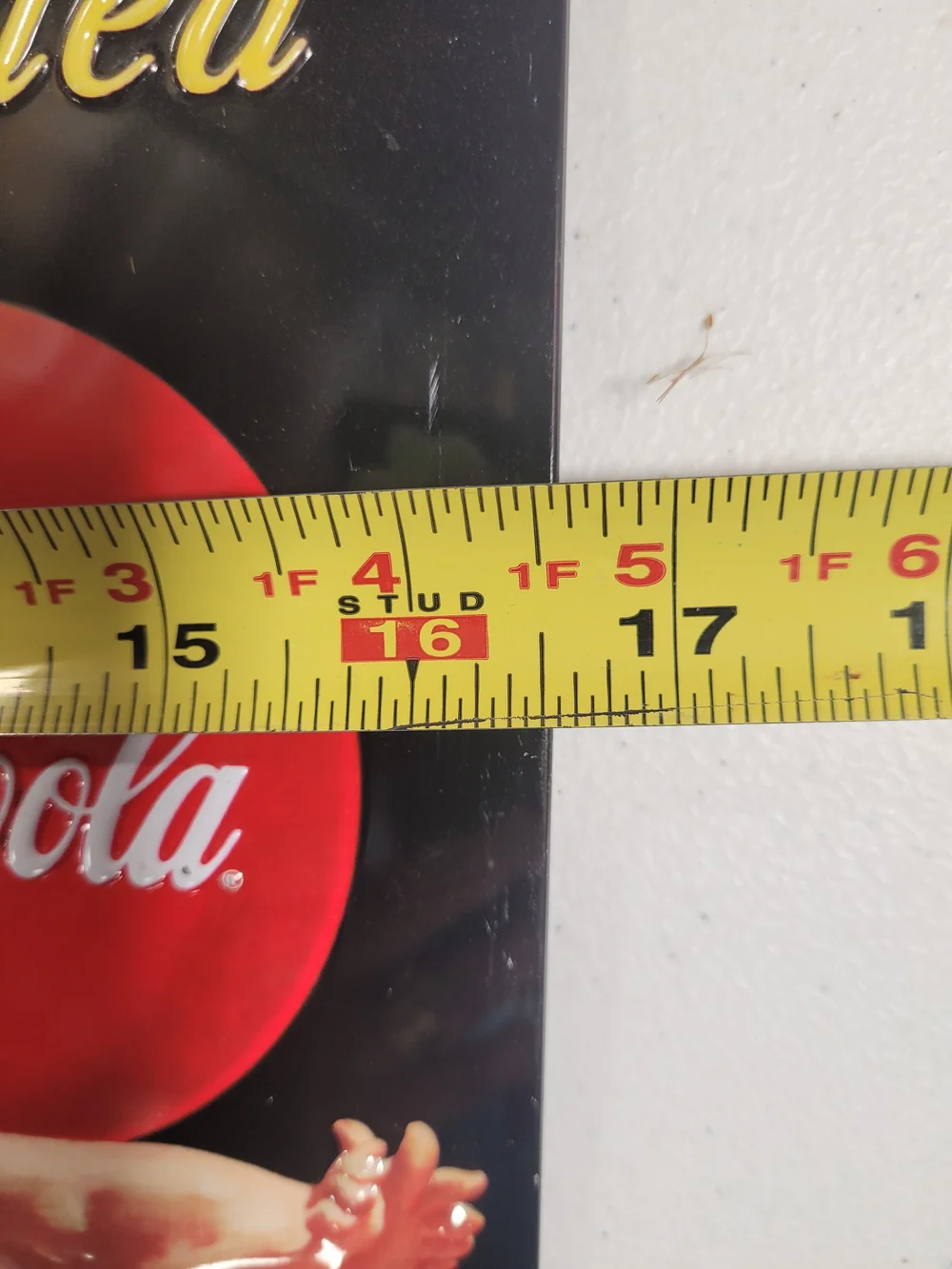 Coca Cola Retro Pin-Up Advertising Sign in Black, White, Red